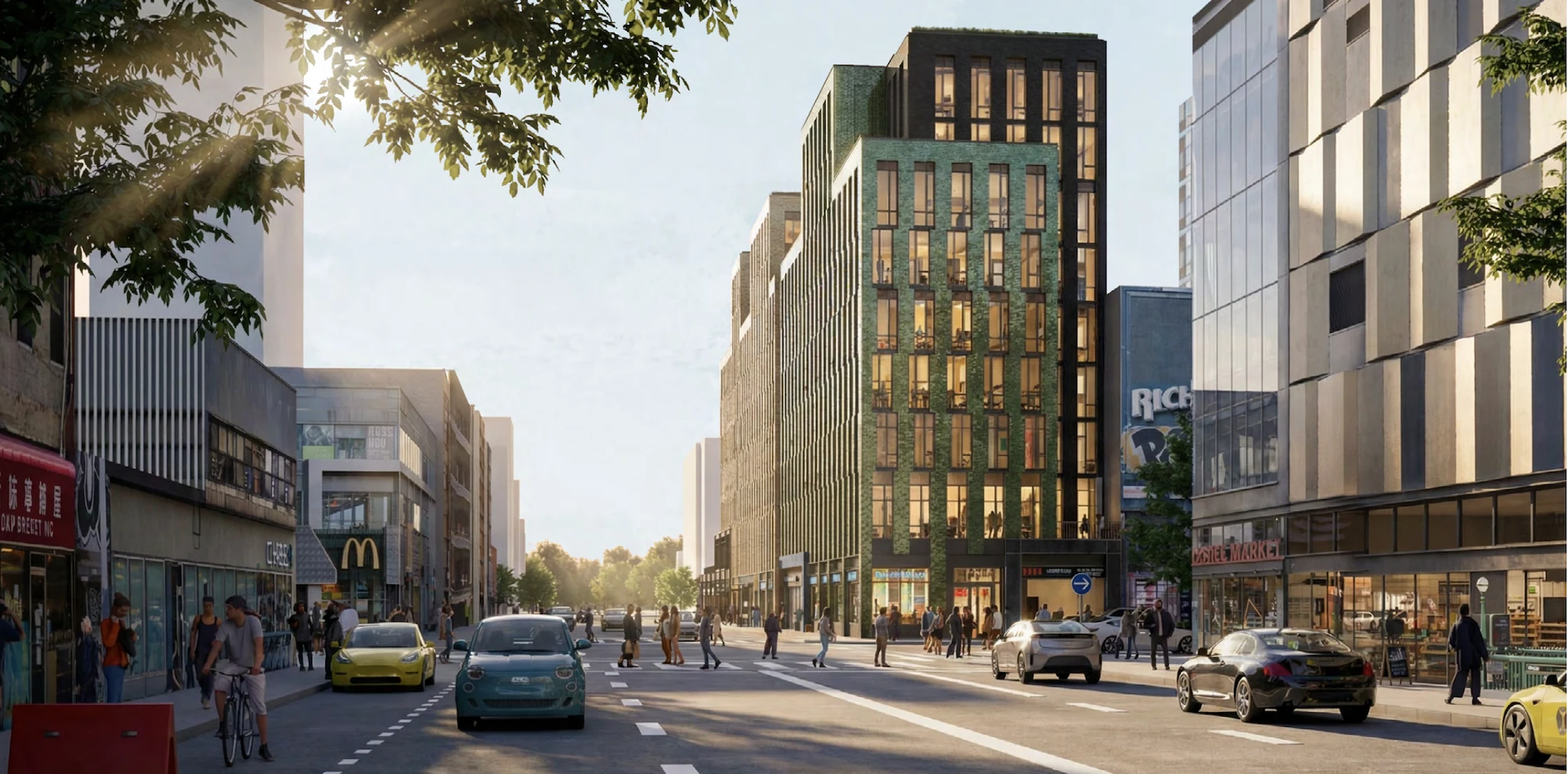 Rendering of the planned 100 Essex Street development.